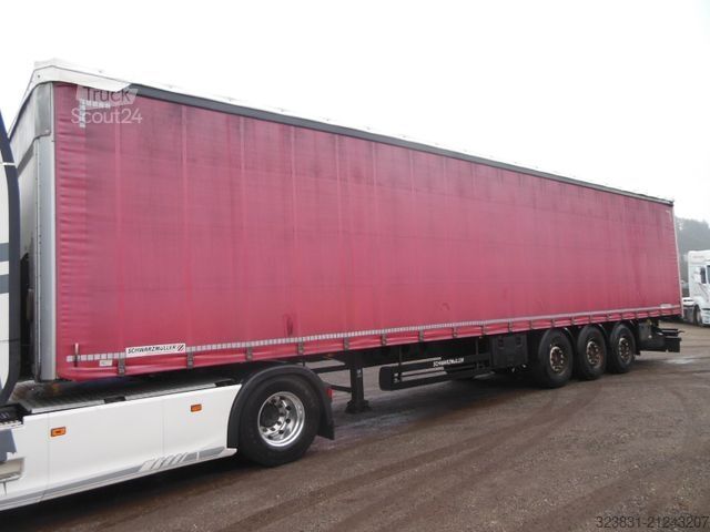 Open semitrailer with tarp SCHWARZMÜLLER SPA 3/E, COIL MULDE, LIFT ACHSE, SAF