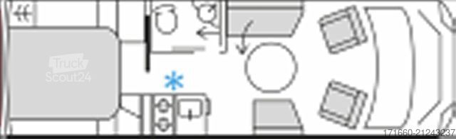 Half-integraal camper BÜRSTNER Signature SFT 7.4 Halbjahreswagen -20%