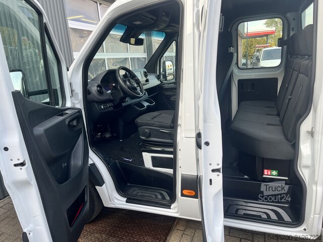 Platformas kravas automašīna ar celtni Mercedes-Benz Sprinter 514 CDI 366 Hiab Laadkraan 018T Trekha...