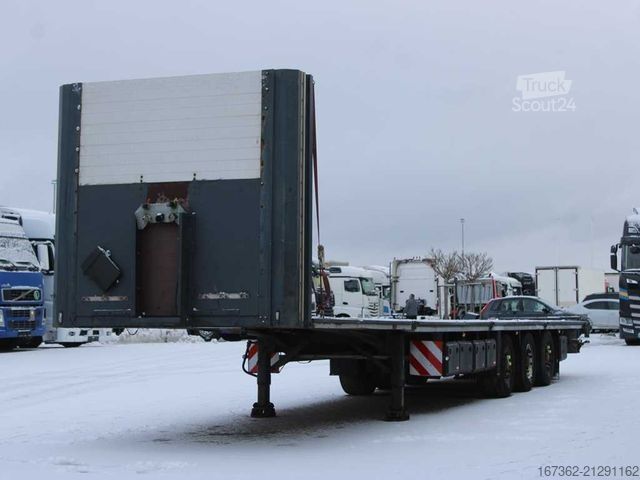 Open semitrailer TRAILOR D-651, LIFTING AXLE