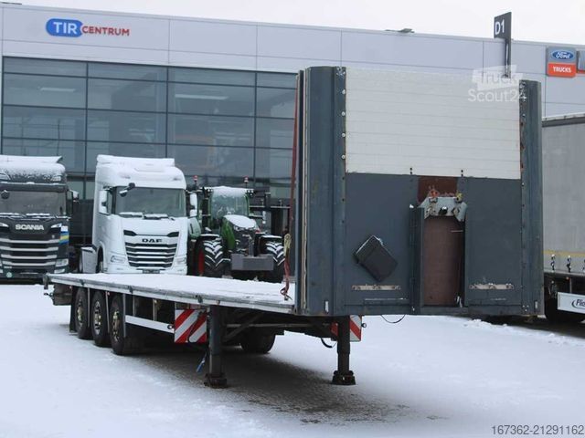 Open semitrailer TRAILOR D-651, LIFTING AXLE