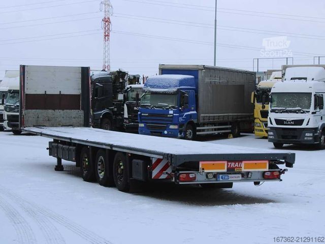 Open semitrailer TRAILOR D-651, LIFTING AXLE