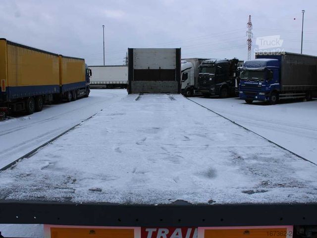 Open semitrailer TRAILOR D-651, LIFTING AXLE