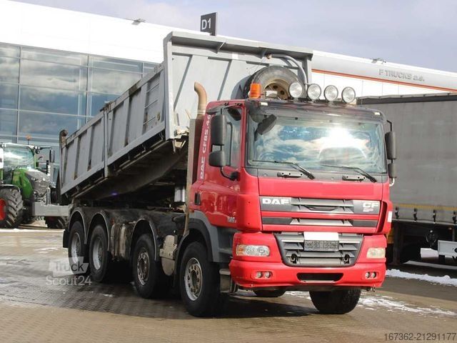 Wywrotka DAF FAD CD 85.460, 8X4, EURO 5, THREE SIDED, 15m³