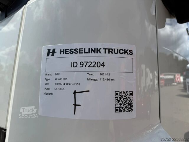 Standard-SZM DAF XF 480 6X2 FTP Space Cab Midlift Standairco Alc...