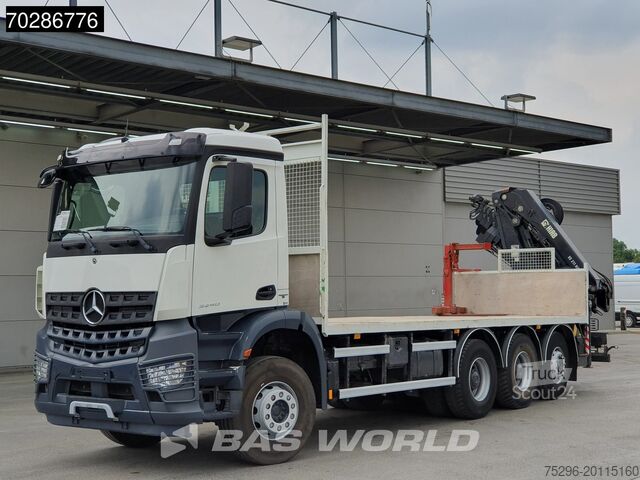 Plateau de chargement Mercedes Arocs 3240 8X4 HIAB 211E-6 HIPRO Big-Axle Lift+...