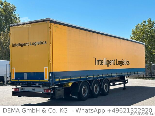 Öppen semitrailer med kapell KÖGEL S 24-1*TÜV*Liftachse*SAF*Edscha*XL-Zertifikat*