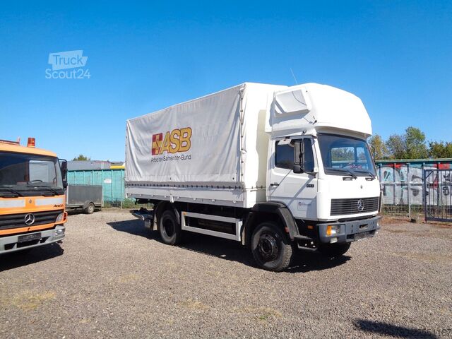 LKW mit Pritsche & Plane MERCEDES-BENZ 1117,  4x4 , Topsleeper ,nur 206Tkm , Tüv 8 / 27