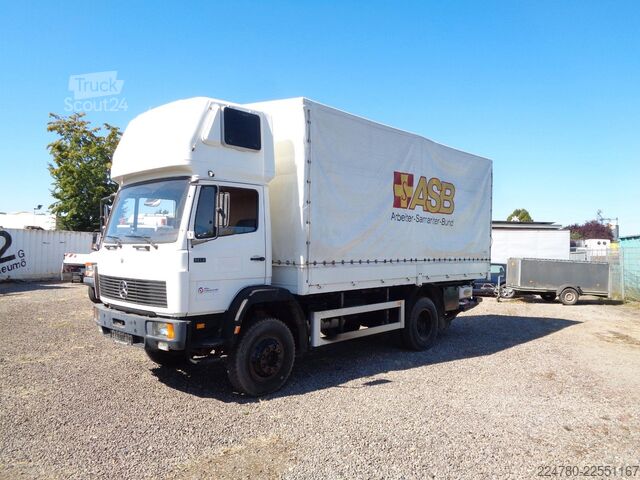 LKW mit Pritsche & Plane MERCEDES-BENZ 1117,  4x4 , Topsleeper ,nur 206Tkm , Tüv 8 / 27