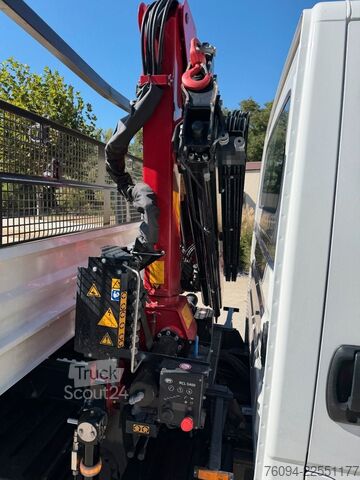 Kravas automašīna ar furgonu un celtni IVECO Daily 72-180 Meiller Kipper Kran 10m FUNK AHK