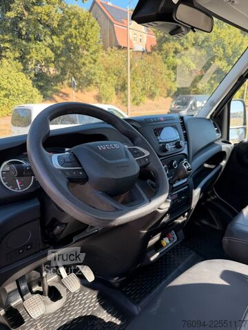 Kravas automašīna ar furgonu un celtni IVECO Daily 72-180 Meiller Kipper Kran 10m FUNK AHK