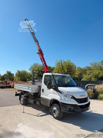 Furgone ribaltabile IVECO Daily 72-180 Meiller Kipper Kran 10m FUNK AHK