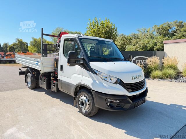 Furgone ribaltabile IVECO Daily 72-180 Meiller Kipper Kran 10m FUNK AHK