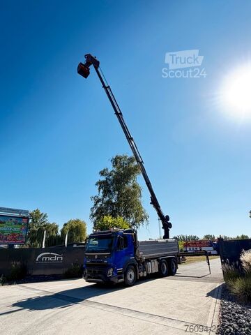 Ανατρεπόμενο φορτηγό VOLVO FMX 6x4 KRAN abstattelbar 18m Kipper Bordmatik