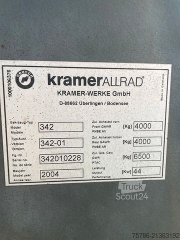 Riteņu iekrāvējs KRAMER 380 / 480 Allrad/ Schaufel/ PG/ 3.623 Bh