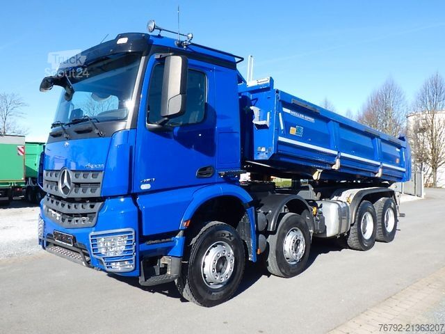 Tre-sidet tipbil MERCEDES-BENZ 4151 K 8x4 Meiller-Kip./Bordmat/M-Fhs./Ret/52tkm