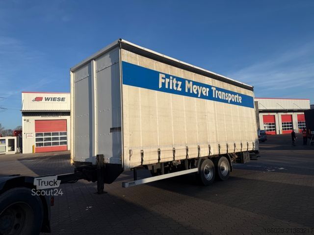 Atvērta piekabe ar tentu  Wiese TA10-CS Tandem Anhänger Plane Einwandfrei