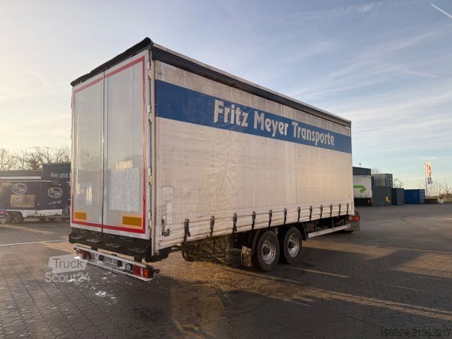 Atvērta piekabe ar tentu  Wiese TA10-CS Tandem Anhänger Plane Einwandfrei