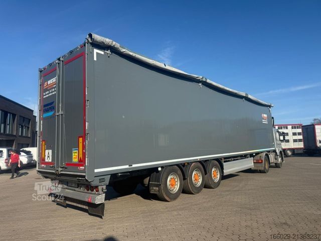 Walking floor semitrailer KNAPEN K100 Schubboden 92m³ 10mm Boden Top Zustand