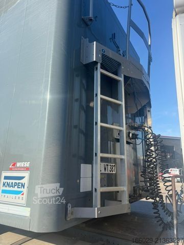 Walking floor semitrailer KNAPEN K100 Schubboden 92m³ 10mm Boden Top Zustand