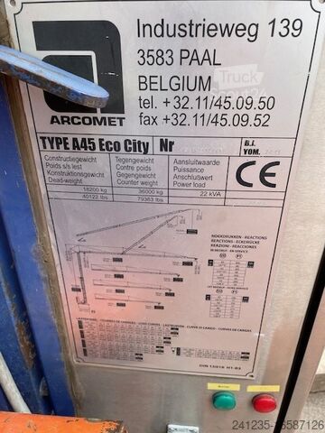 Kamyon üzerine monteli vinç  A 45 Eco City