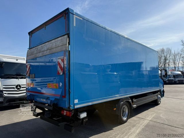 Camión caja MERCEDES-BENZ ATEGO 1224 L Koffer 7,30 m LBW 1,5 to.*KLIMA+AHK