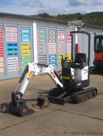 Mini bager BOBCAT E 10 z * 2x Löffel * * Verstellfahrwerk *