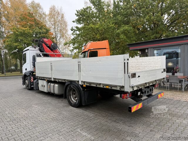 Camion plateau Mercedes-Benz Actros MP5 1824 Kran Fassi F155