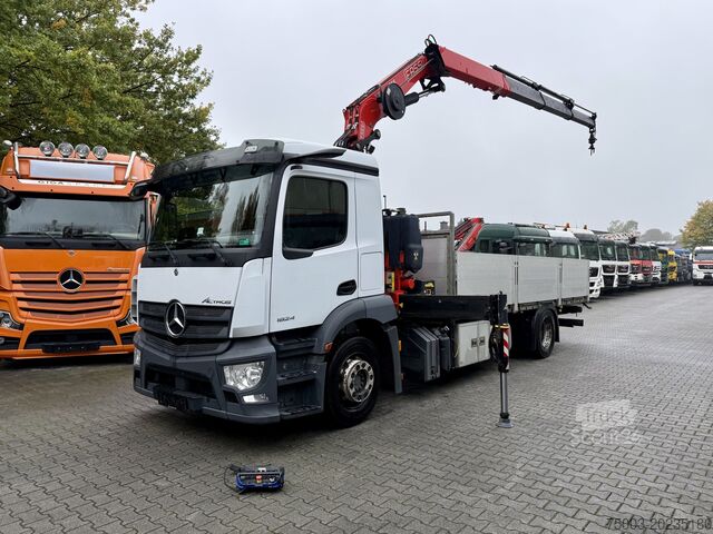 Camion plateau Mercedes-Benz Actros MP5 1824 Kran Fassi F155
