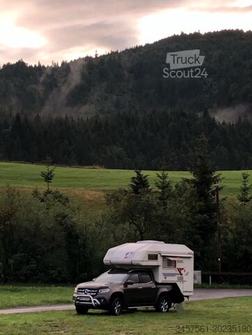 Camper ophalen Tischer 230 Wohnkabine und Mercedes X-Klasse Power Edition 250 d-4-matic