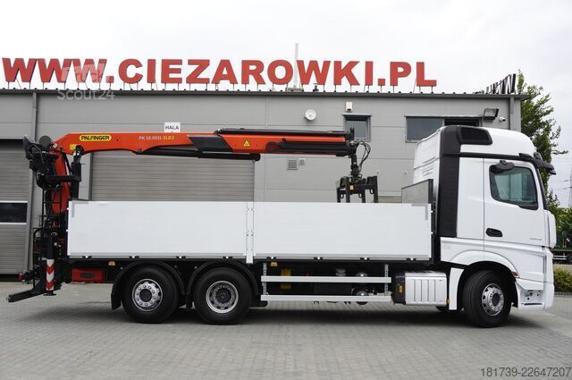 Платформа с кран Mercedes-Benz Actros 2545 MP5 / 60 tho. km / Palfinger