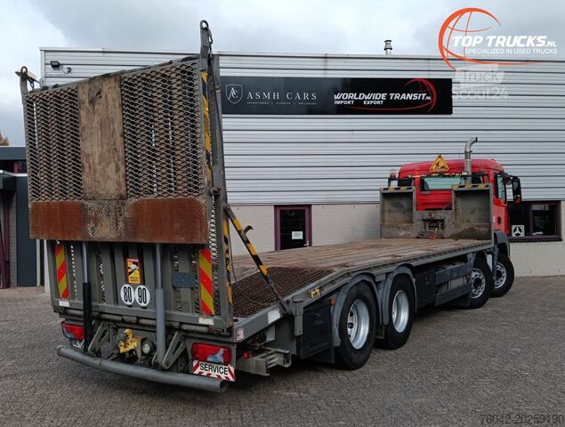 Plattformanhänger MAN TGS 35.360 8x2 - Machine transporter, Oprijwage...