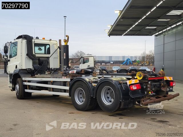 Containertransport (haakarmsysteem) DAF CF 440 6X2 HYVA 22-60-S Hooklift Lift Axle Auto...