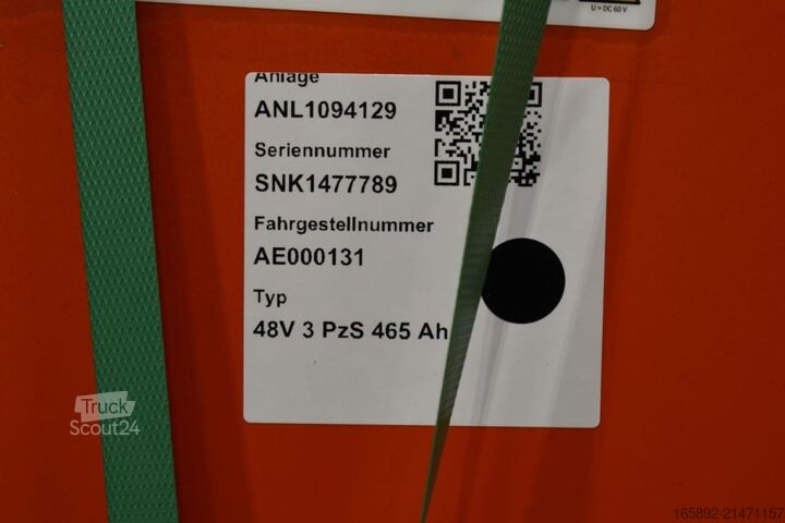 Batteria per carrello elevatore GRUMA 48 Volt 3 PzS 465 Ah