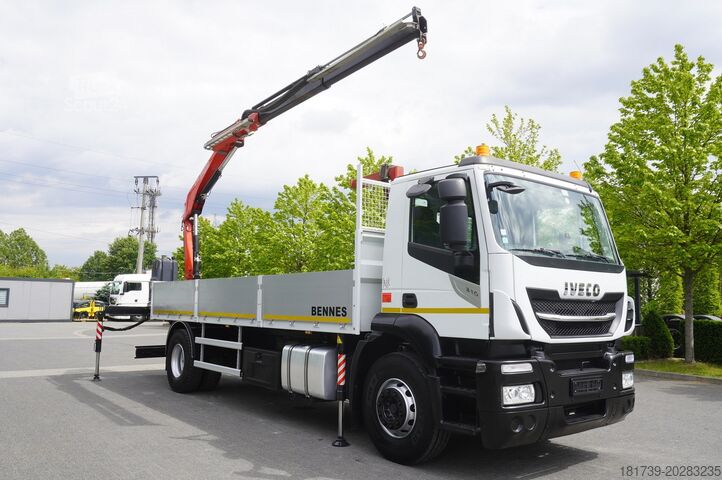 Plattform mit Kran Iveco Stralis 310 / 34 tho km !!! / FASSI 4 t