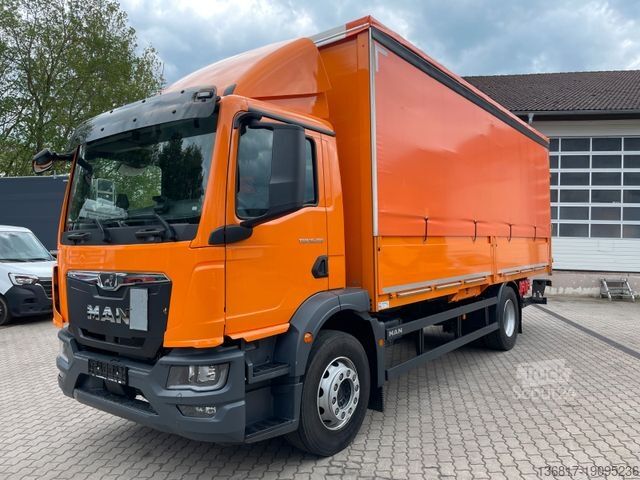 Camion à plate-forme avec bâche MAN TGM 18.290 Plane Bordwände LBW Dautel