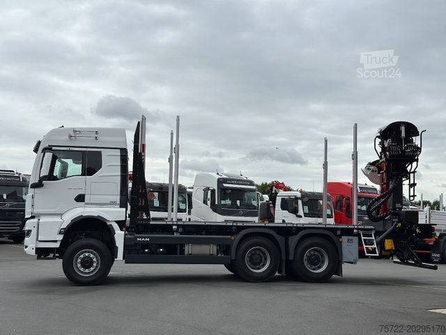 Φορτηγό μεταφοράς ξυλείας MAN TGS 33 520 6x6BL Kurzholz Plattform Epsilon Kran