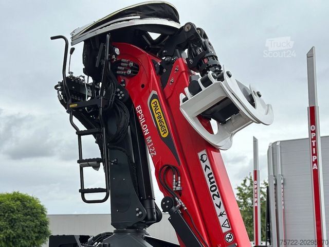 Φορτηγό μεταφοράς ξυλείας MAN TGS 33 520 6x6BL Kurzholz Plattform Epsilon Kran