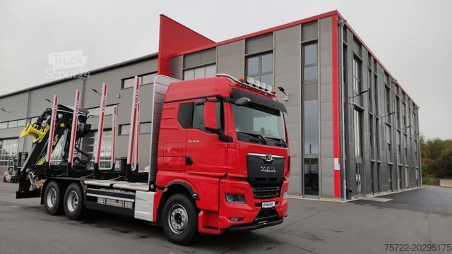 Φορτηγό μεταφοράς ξυλείας MAN TGX 33.510 6x4 BL/KRAN TAJFUN LIV ODER EPSILON