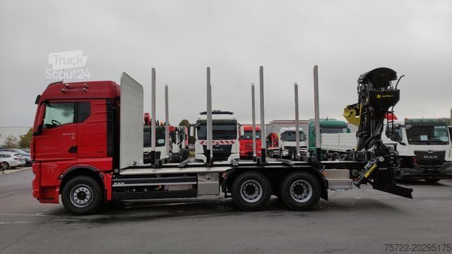 Φορτηγό μεταφοράς ξυλείας MAN TGX 33.510 6x4 BL/KRAN TAJFUN LIV ODER EPSILON