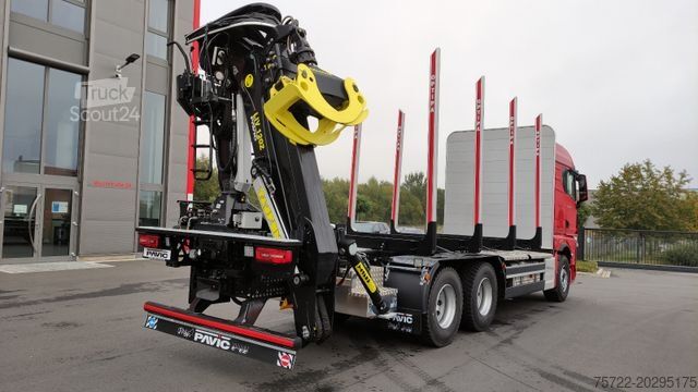 Φορτηγό μεταφοράς ξυλείας MAN TGX 33.510 6x4 BL/KRAN TAJFUN LIV ODER EPSILON