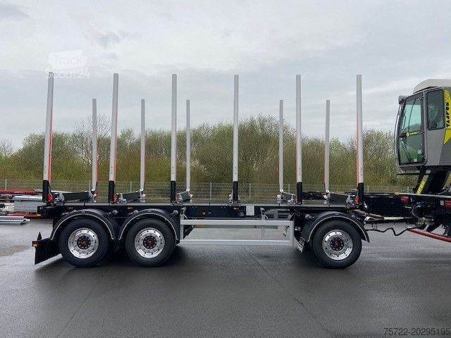 Baļķvedēja piekabe PAVIC HTA27 68E/Luftfederung/Schemel/Achse Liftbar