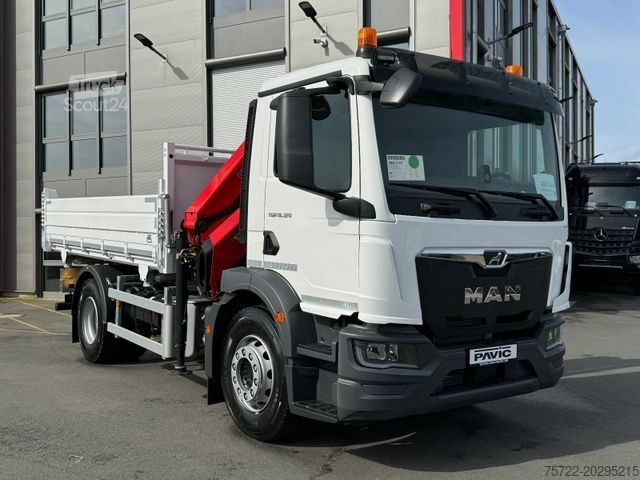 Τρίπλευρο ανατρεπόμενο φορτηγό MAN TGM 18.320 4x2 BB 3-Seiten Krankipper Palfinger