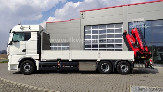 Кран, монтиран на камион MAN TGX 26.540 6x2-4 LL Containerpritsche/Fassi 545