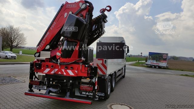 Кран, монтиран на камион MAN TGX 26.540 6x2-4 LL Containerpritsche/Fassi 545