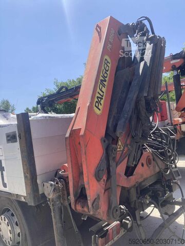 Krāns uzstādīts uz kravas automašīnas SCANIA P114 Lb 6x2