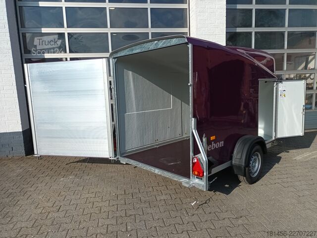 Kasti piekabe Cheval Liberté Debon Polycargo 1300 Seitentür Rampe Wirtz