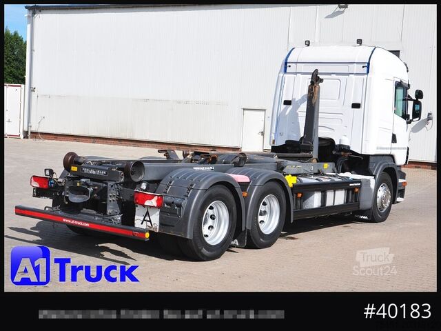 Kroklastbil SCANIA R500, V8,,  Meiller, Liftachse,