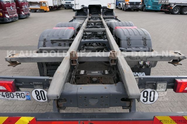 Samochód z wymienną zabudową SCANIA R 450 BDF Retarder Lift-/Lenkachse 2 XL-Tank