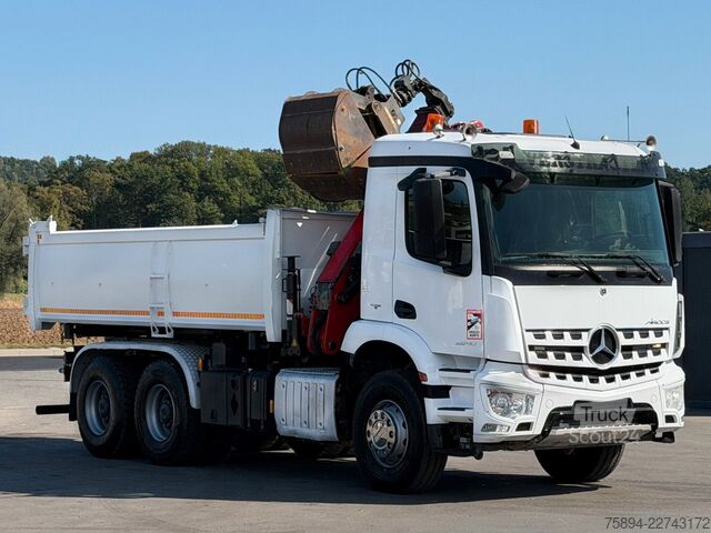 Gru montata su autocarro MERCEDES-BENZ AROCS 2640 HMF 1643 Z2 + FUNK * Bordmatic * 6x4